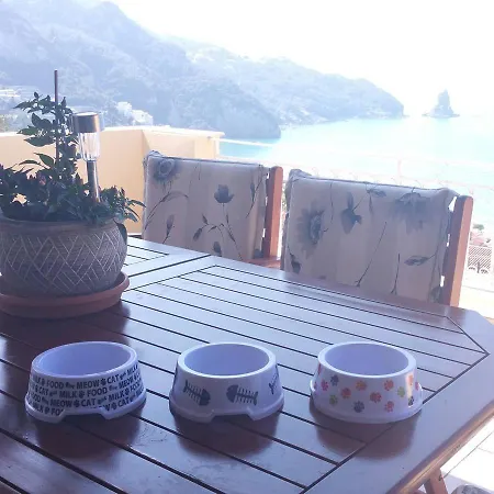Natalia A With Panoramic Sea Views Of Agios Gordios Bay דירה *