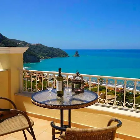Natalia A With Panoramic Sea Views Of Agios Gordios Bay Apartmán Agios Gordios (Corfu)