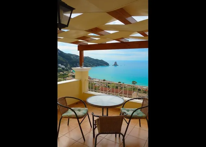 Natalia A With Panoramic Sea Views Of Agios Gordios Bay Apartament Agios Gordios (Corfu)